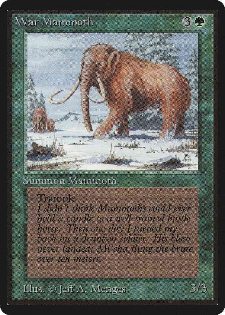 War Mammoth [228] [Limited Edition Beta] [Non-Foil]