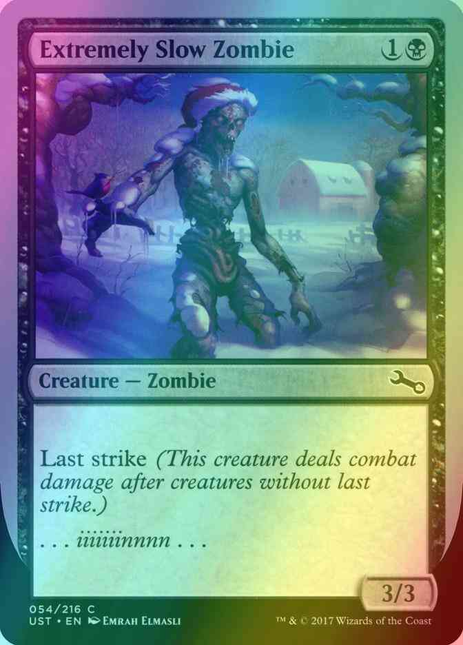 Extremely Slow Zombie [54c] [c] [Unstable] [Foil]