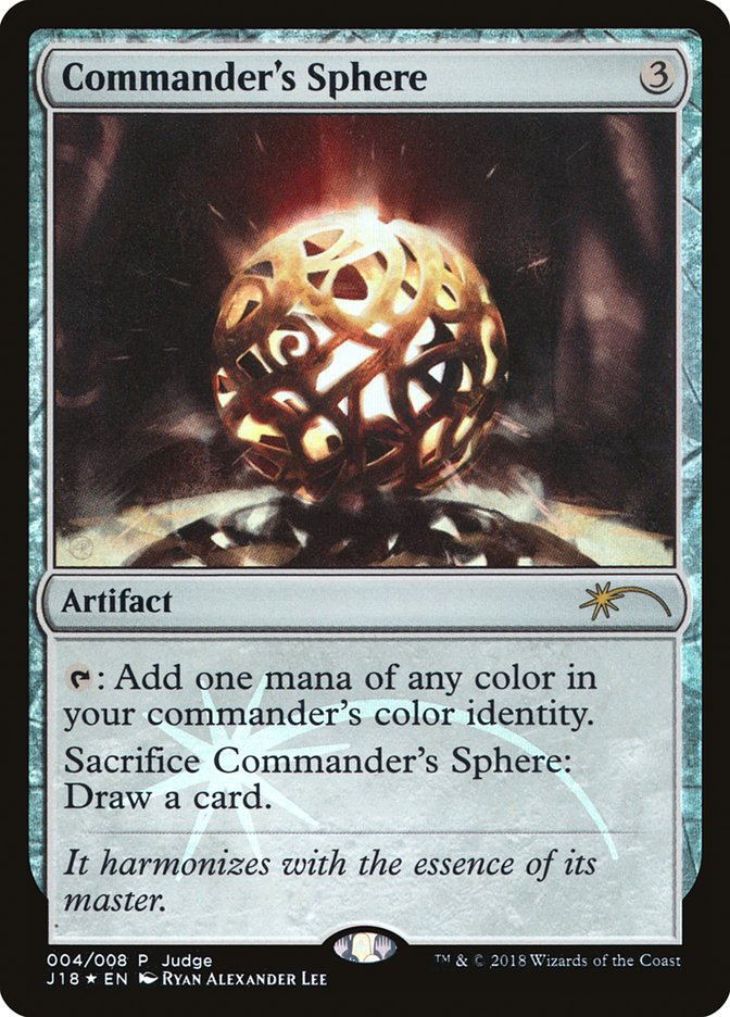 Commander's Sphere [4] [Judge Gift Cards 2018] [Foil]