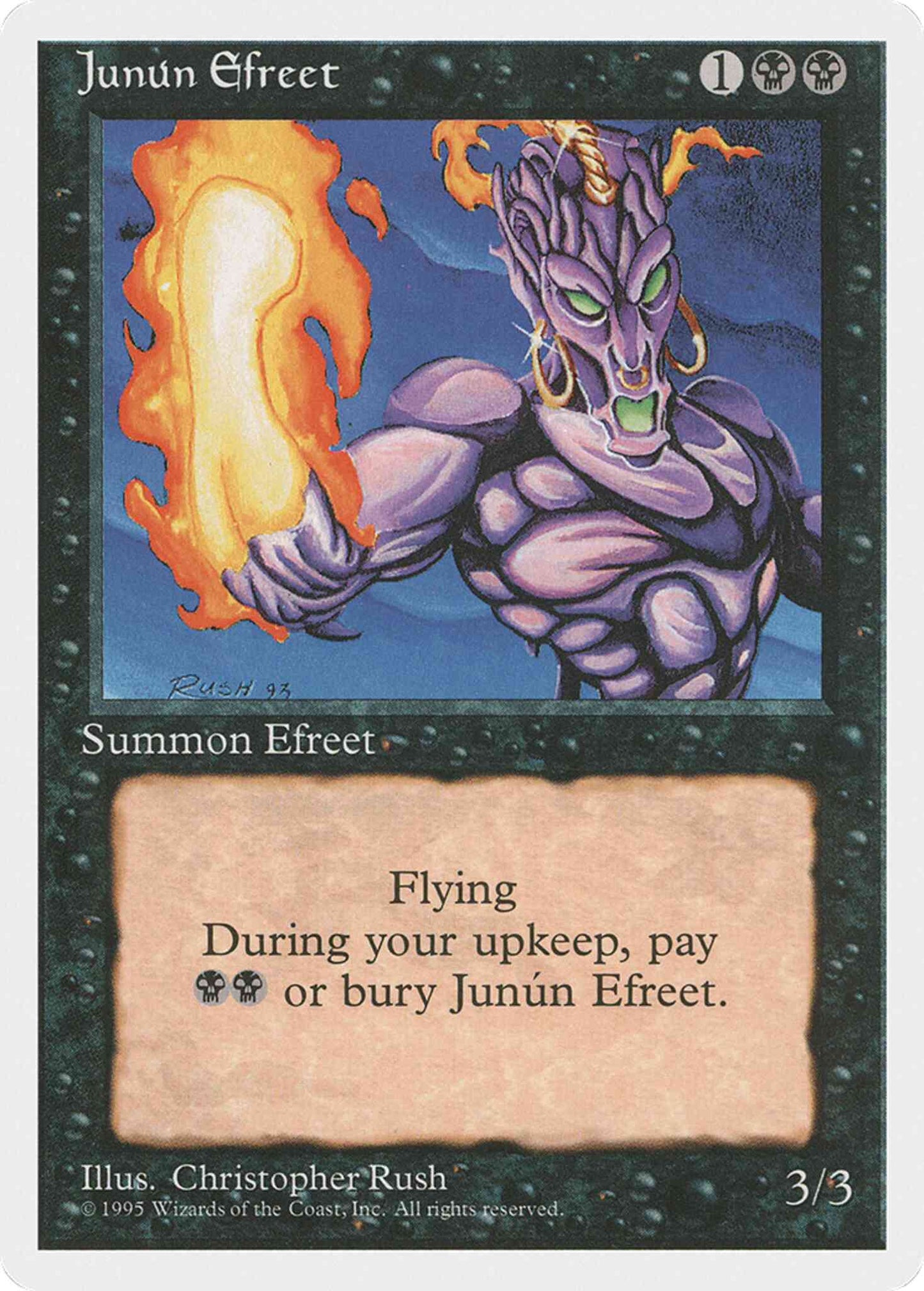 Junún Efreet [143] [Alternate Fourth Edition] [Non-Foil]