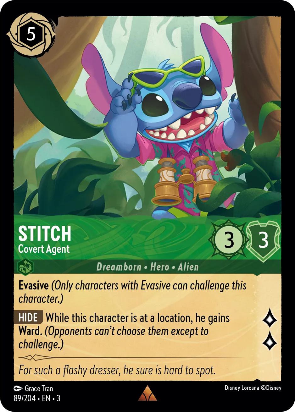 Stitch - Covert Agent - 89/204 [Into the Inklands] [Non-Foil]