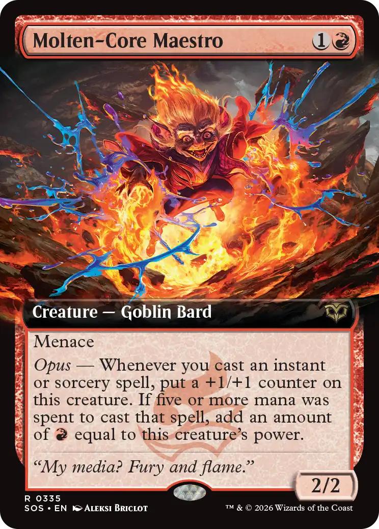 Molten-Core Maestro [335] [Extended Art] [Secrets of Strixhaven] [Non-Foil]