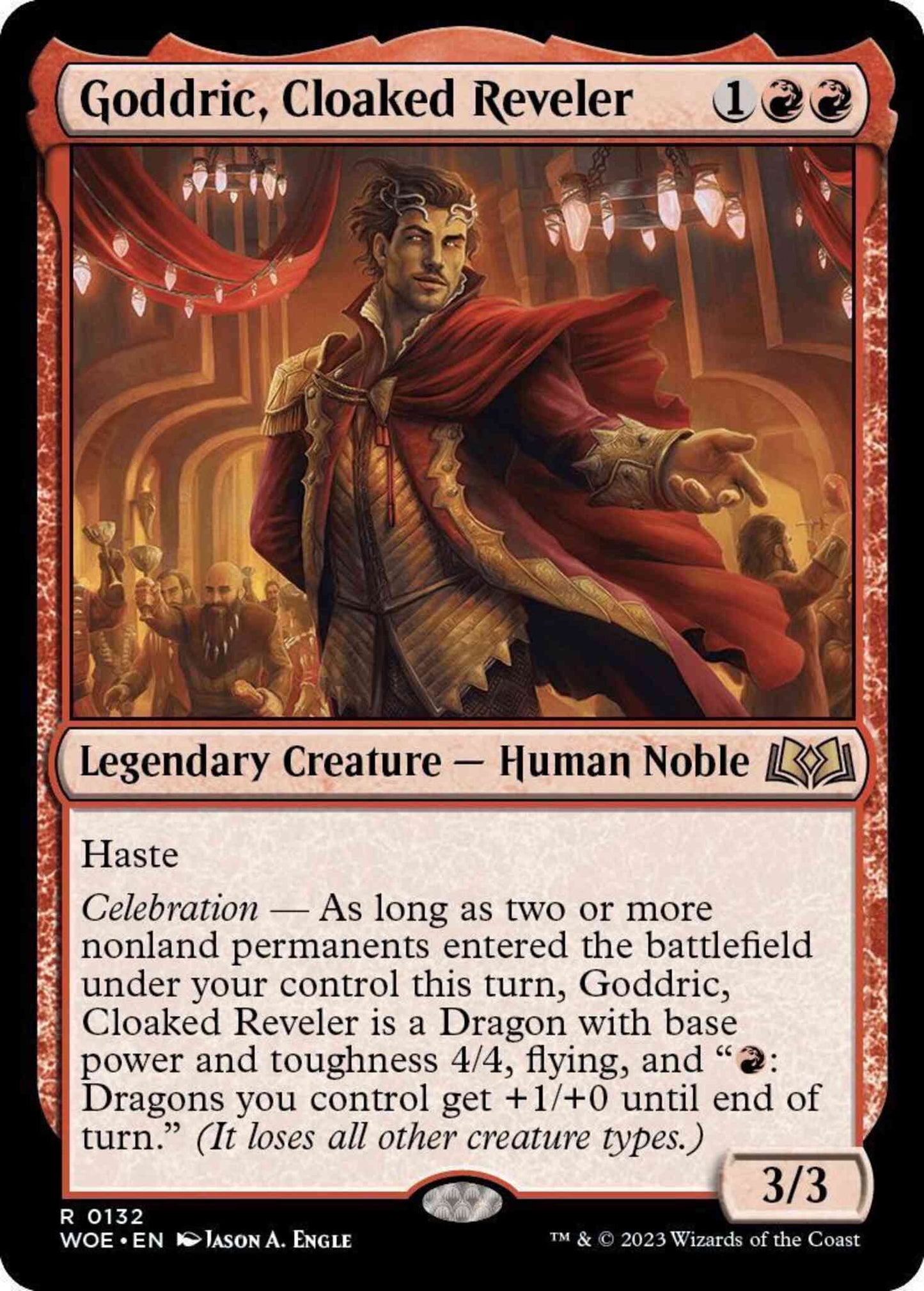 Goddric, Cloaked Reveler [132] [Wilds of Eldraine] [Non-Foil]