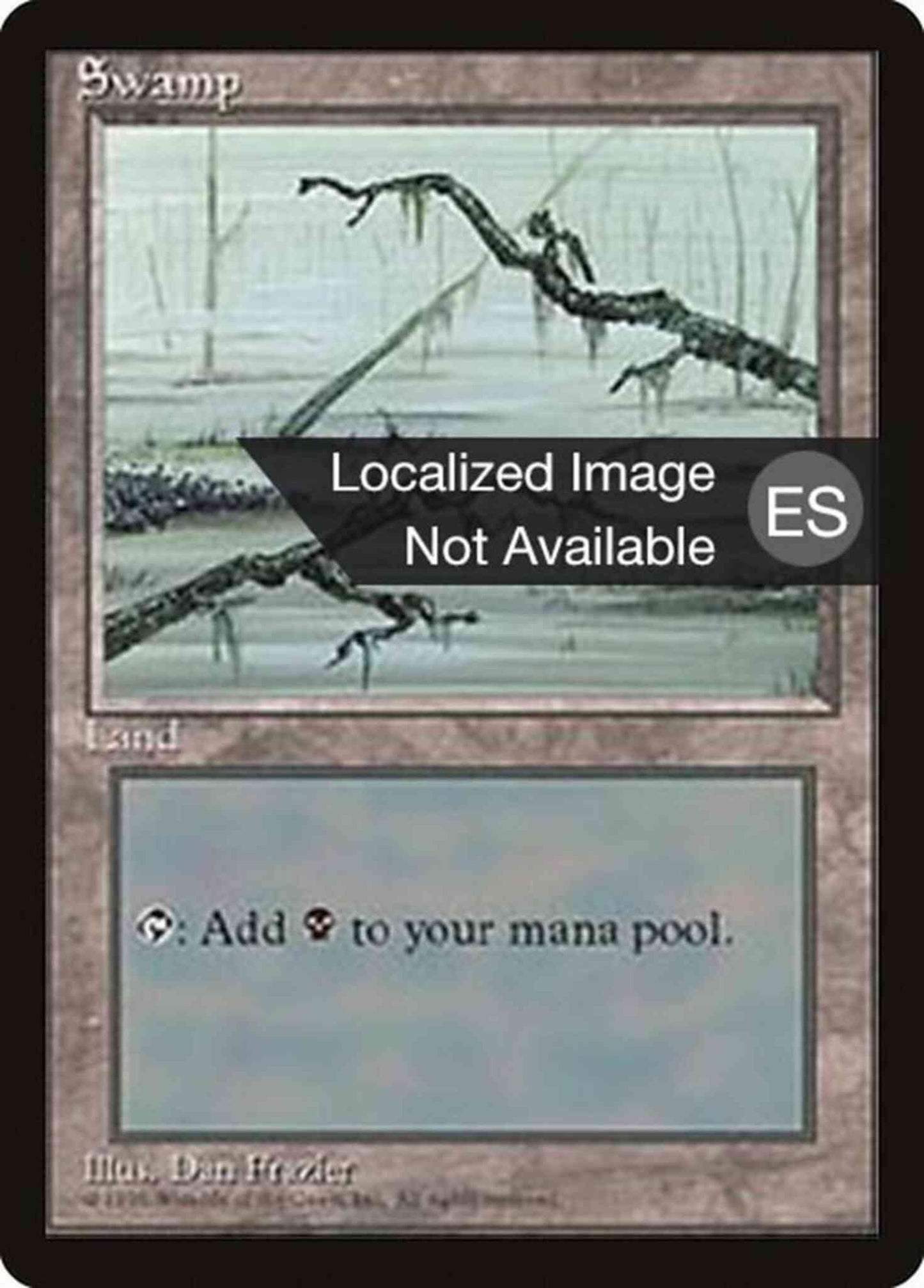 Swamp - Portuguese [Bottom Branch From Left] [372] [Fourth Edition Black Border: Portuguese] [Non-Foil]