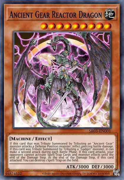 Ancient Gear Reactor Dragon - SR03-EN001 - Ultra Rare - 1st Edition