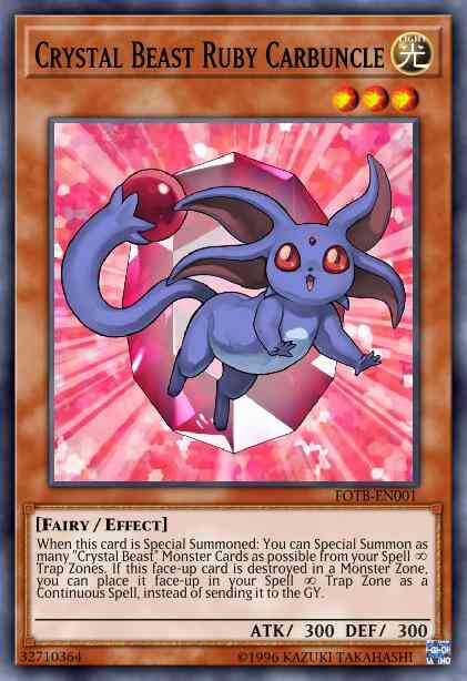 Crystal Beast Ruby Carbuncle - FOTB-EN001 - Common - Unlimited
