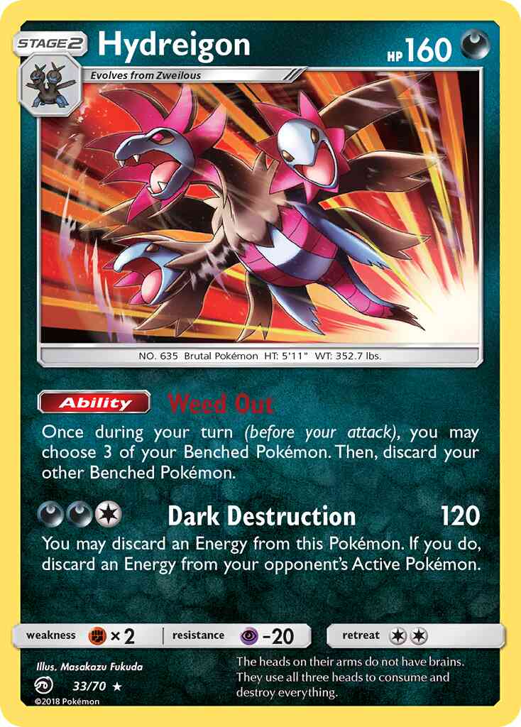 Hydreigon - 33/70 - Rare Holo [sm75-33] [Holo]