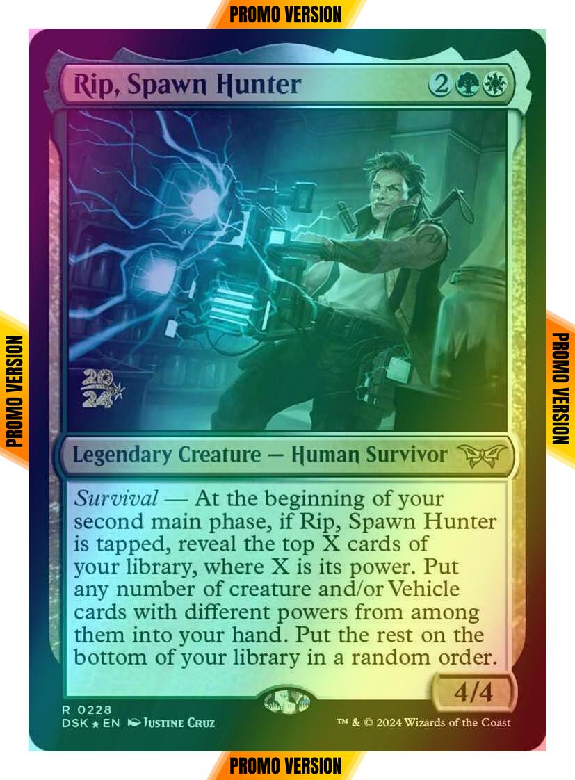 Rip, Spawn Hunter [228s] [Prerelease] [Duskmourn: House of Horror: Promos] [Foil]