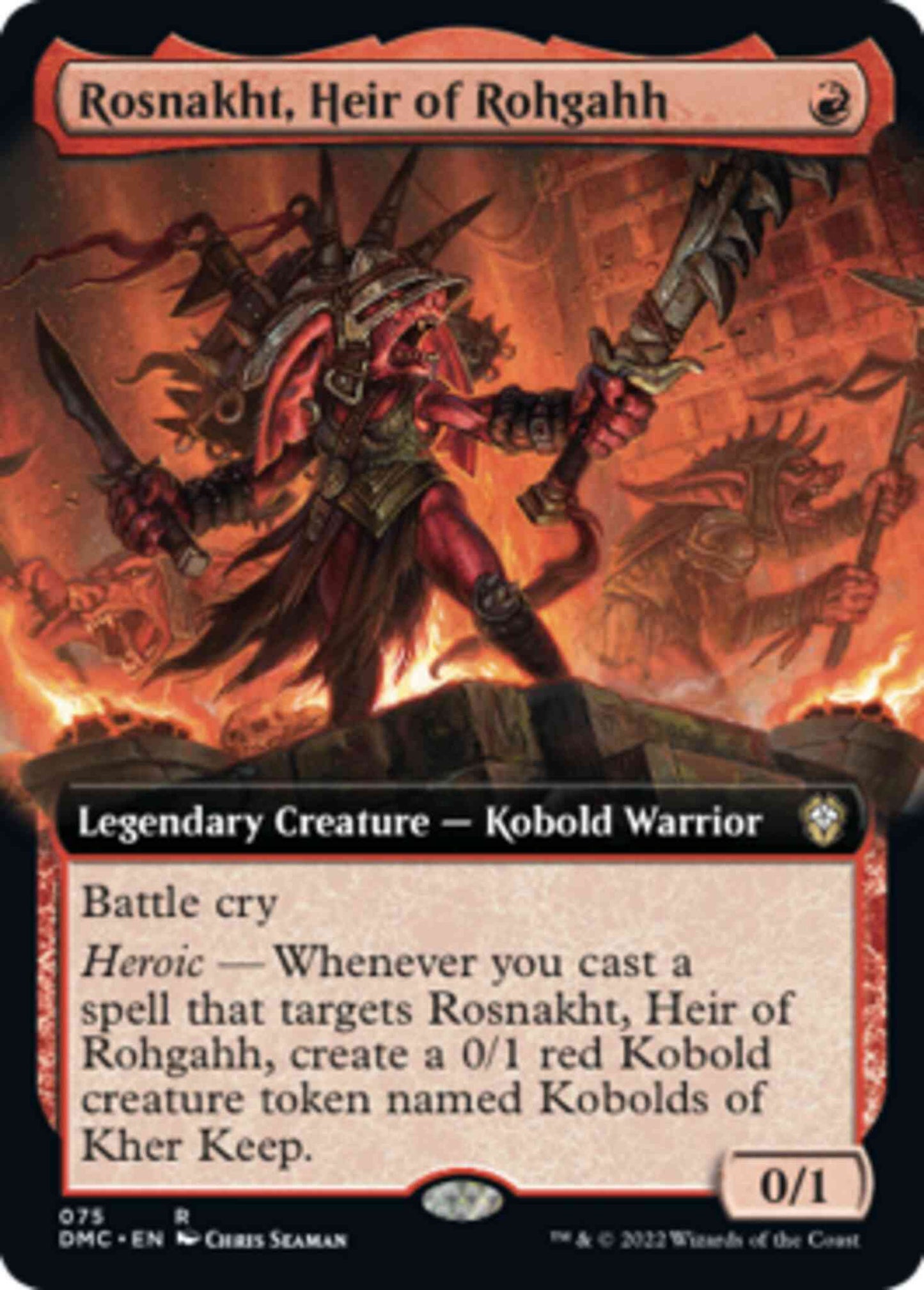 Rosnakht, Heir of Rohgahh [75] [Extended Art] [Dominaria United: Commander] [Non-Foil]