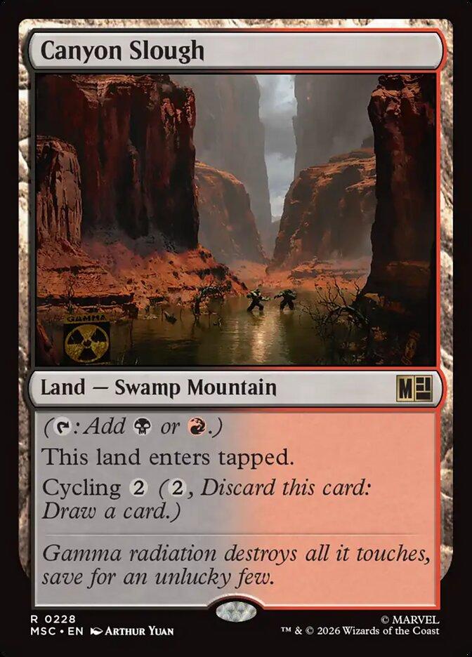 Canyon Slough [228] [Marvel Super Heroes: Commander] [Non-Foil]