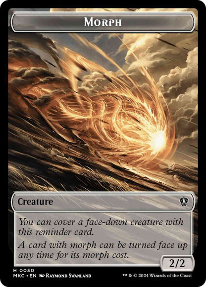 Morph Token (30) // Snake Token (20) [Murders at Karlov Manor: Commander: Tokens] [Non-Foil]