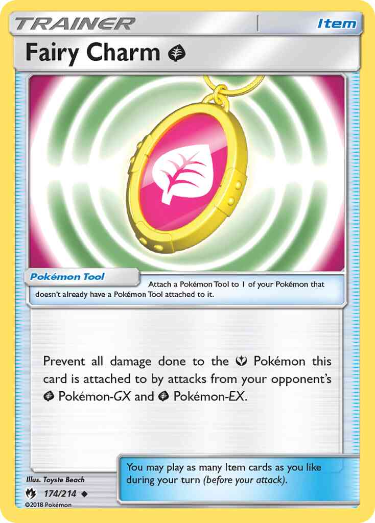 Fairy Charm Grass - 174/214 - Uncommon [sm8-174] [Reverse Holo]