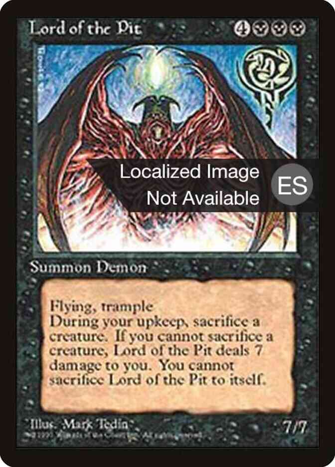 Lord of the Pit - Portuguese [144] [Fourth Edition Black Border: Portuguese] [Non-Foil]