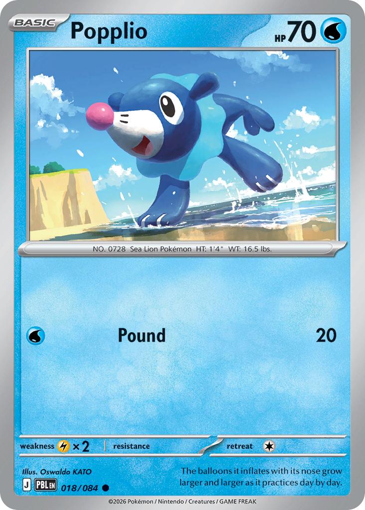 Popplio - 018/084 - Common [me05-018] [Non-Holo]