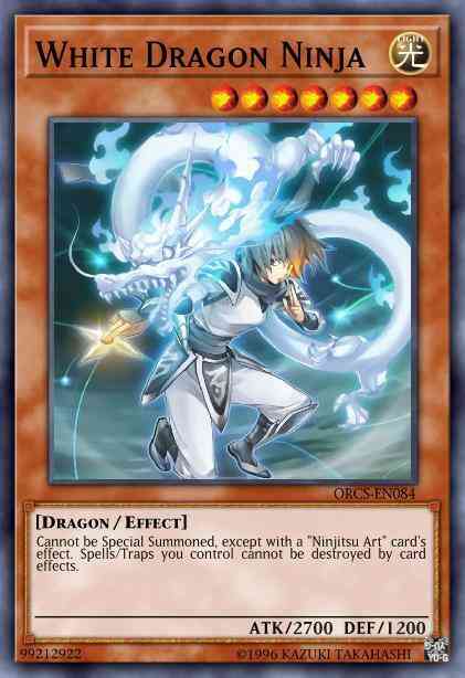 White Dragon Ninja - SHVA-EN024 - Super Rare - 1st Edition
