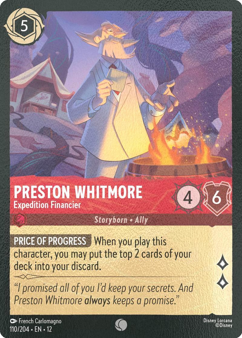 Preston Whitmore - Expedition Financier - 110/204 [Wilds Unknown] [Cold Foil]