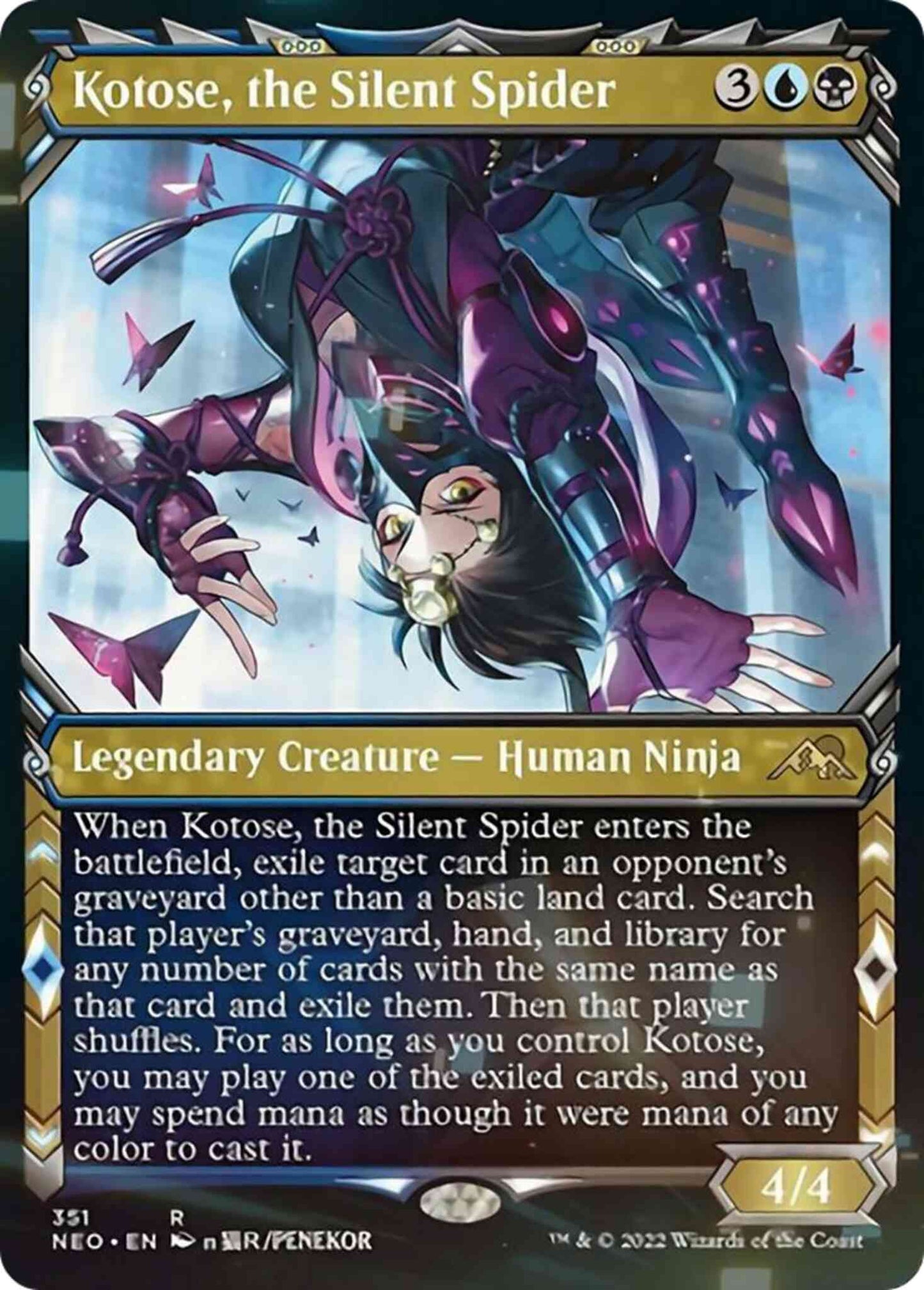 Kotose, the Silent Spider [351] [Ninja Showcase] [Kamigawa: Neon Dynasty] [Non-Foil]