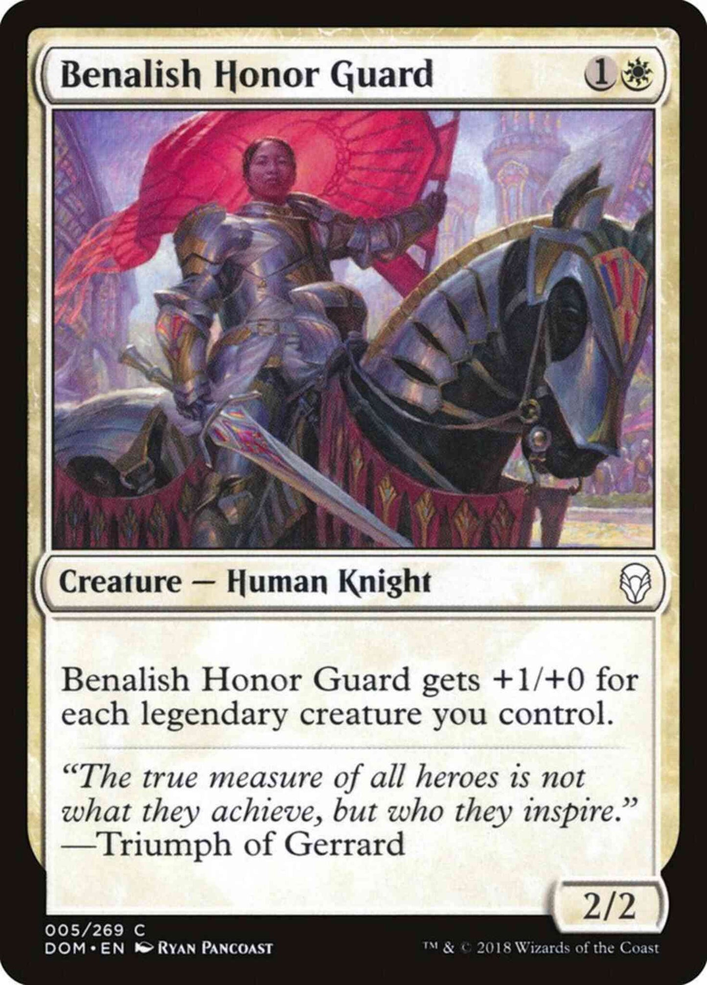 Benalish Honor Guard [5] [Dominaria] [Non-Foil]