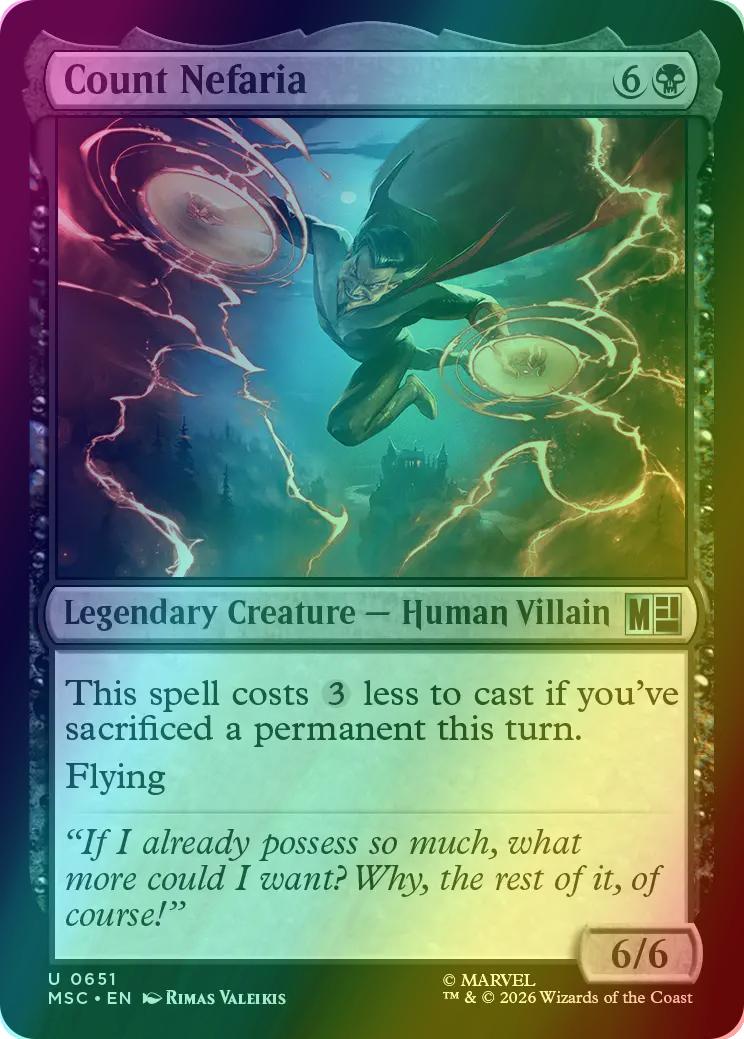 Count Nefaria [651] [Jumpstart] [Marvel Super Heroes: Commander] [Foil]