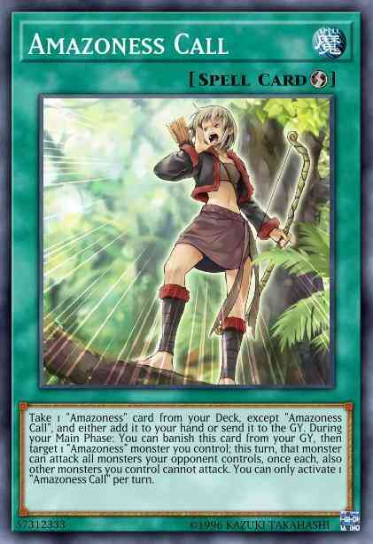 Amazoness Call (Blue) - LDS1-EN024 - Ultra Rare - 1st Edition