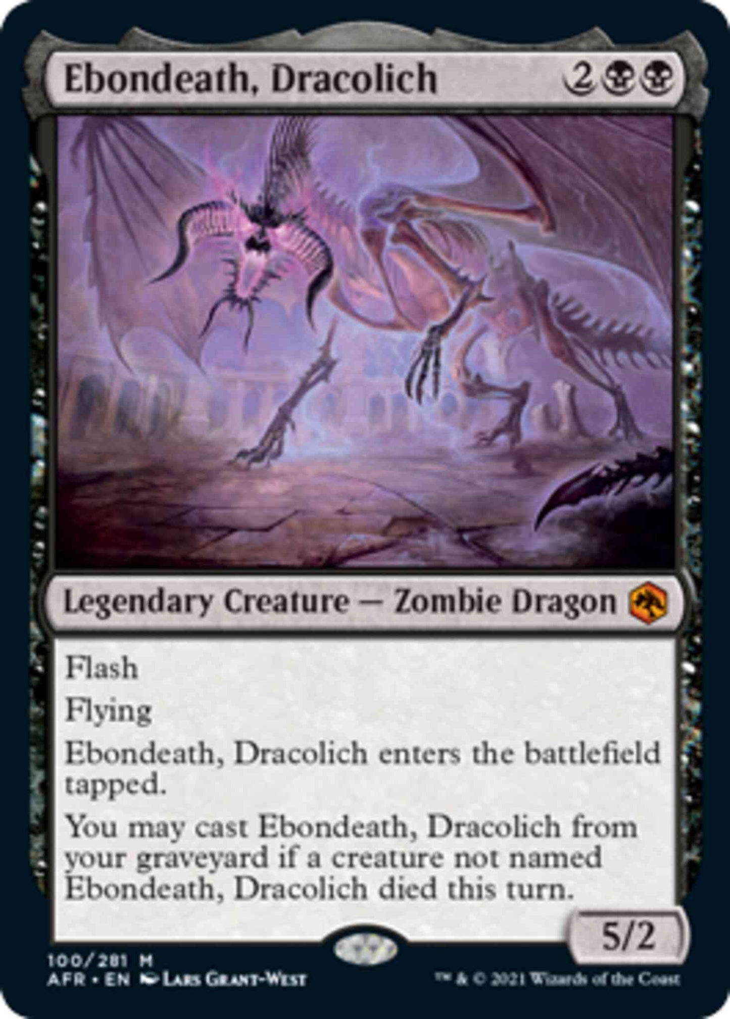 Ebondeath, Dracolich [100] [Adventures in the Forgotten Realms] [Non-Foil]