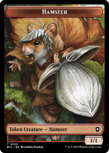 City's Blessing Token (40) // Hamster Token (22) [Bloomburrow: Commander: Tokens] [Non-Foil]