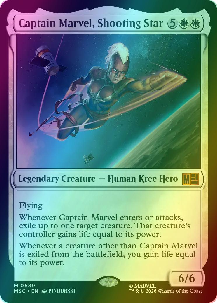 Captain Marvel, Shooting Star [589] [Jumpstart] [Marvel Super Heroes: Commander] [Foil]