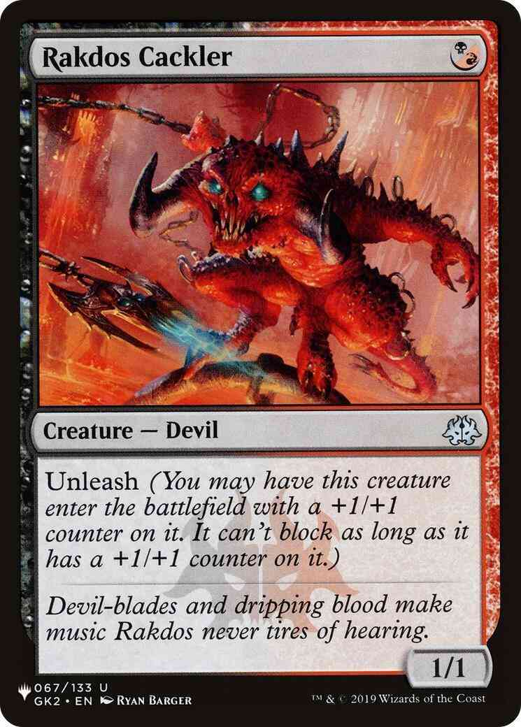 Rakdos Cackler [GK2-67] [The List] [Non-Foil]