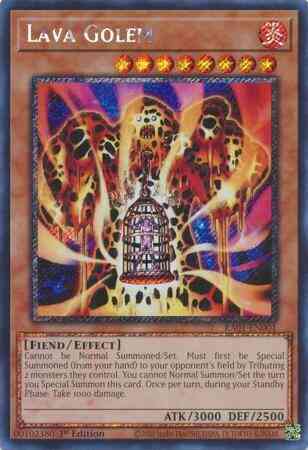 Lava Golem - RA01-EN001 - Platinum Secret Rare - 1st Edition