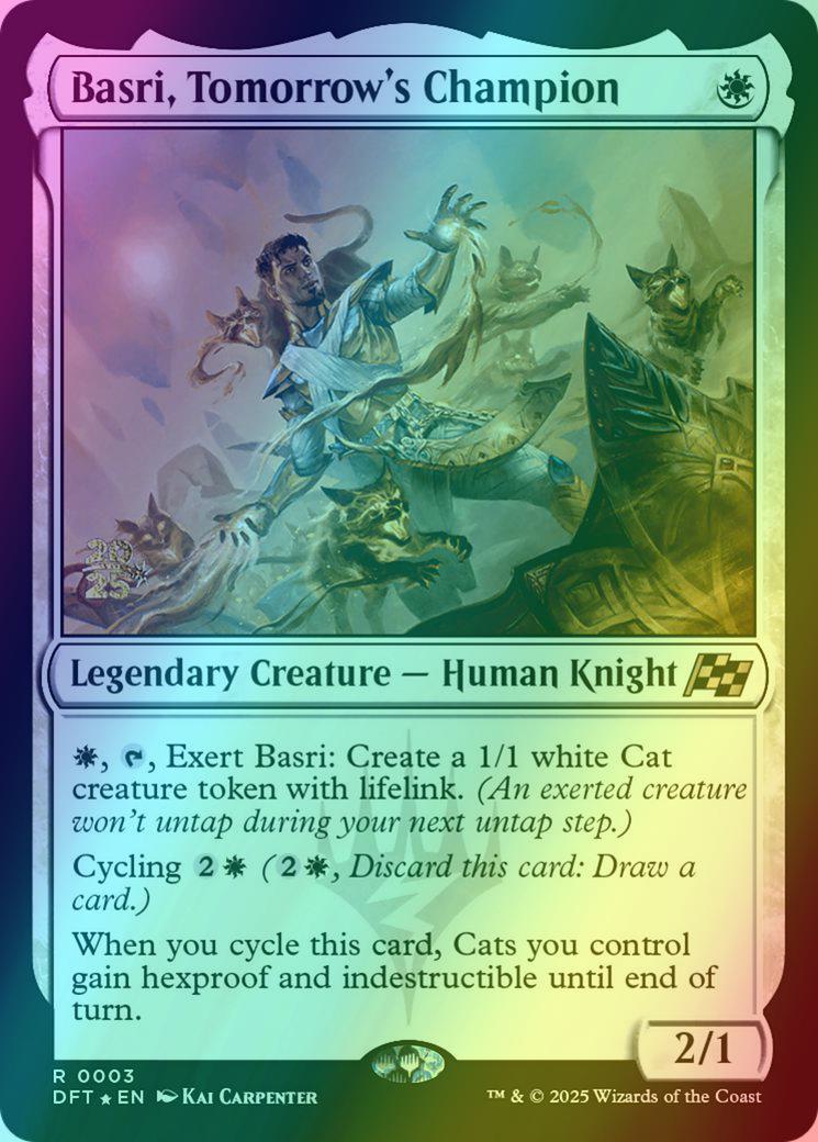 Basri, Tomorrow's Champion [3s] [Prerelease] [Aetherdrift: Promos] [Foil]