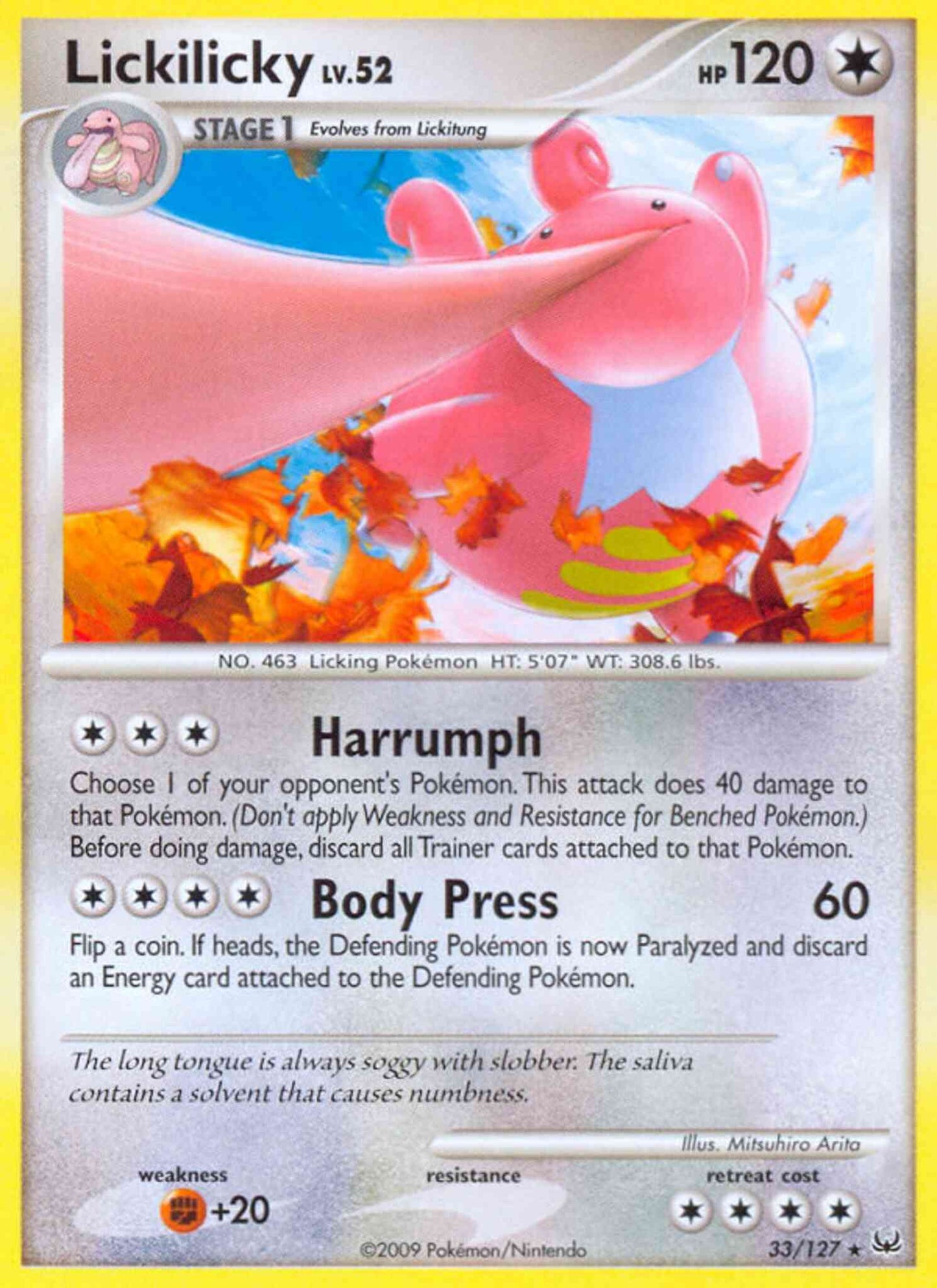 Lickilicky - 33/127 - Rare [pl1-33] [Non-Holo]