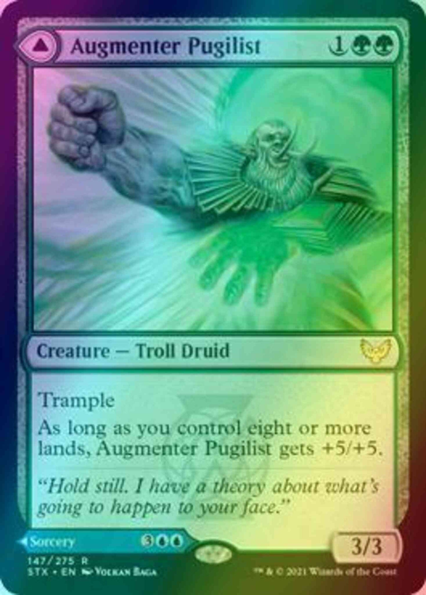 Augmenter Pugilist // Echoing Equation [147] [Strixhaven: School of Mages] [Foil]