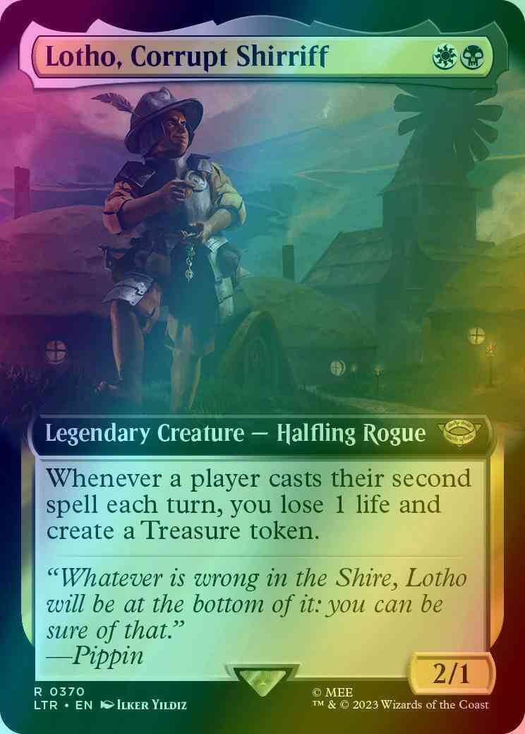 Lotho, Corrupt Shirriff [370] [Extended Art] [The Lord of the Rings: Tales of Middle-earth] [Foil]