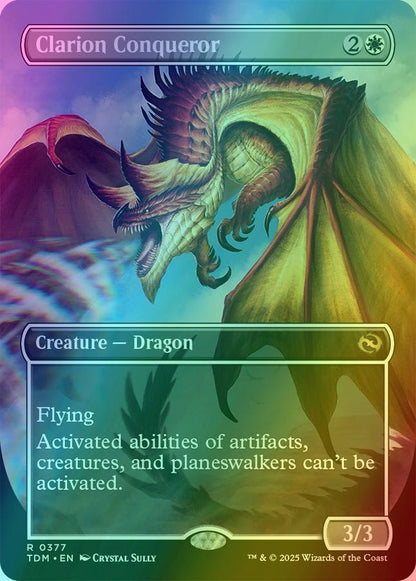 Clarion Conqueror // Clarion Conqueror [377] [Borderless] [Tarkir: Dragonstorm] [Foil]
