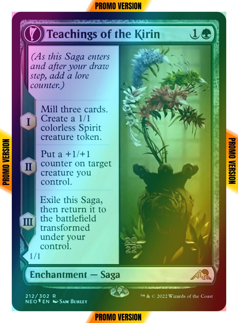 Teachings of the Kirin // Kirin-Touched Orochi [Prerelease] [212s] [Kamigawa: Neon Dynasty: Promos] [Foil]