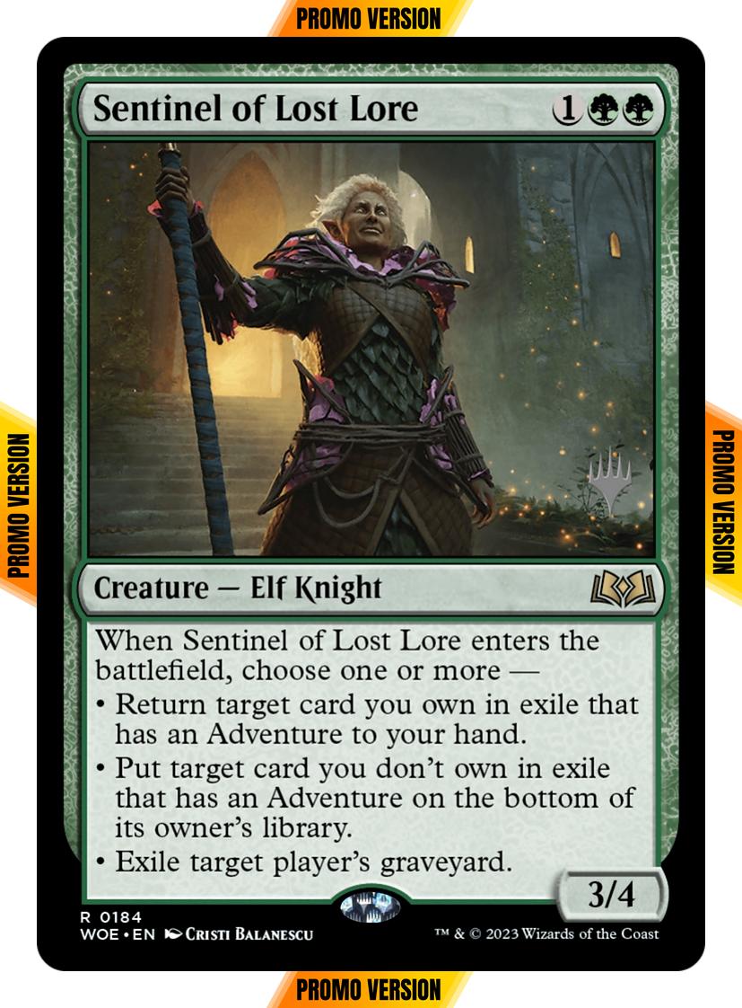 Sentinel of Lost Lore [184p] [Promo Pack] [Wilds of Eldraine: Promos] [Non-Foil]