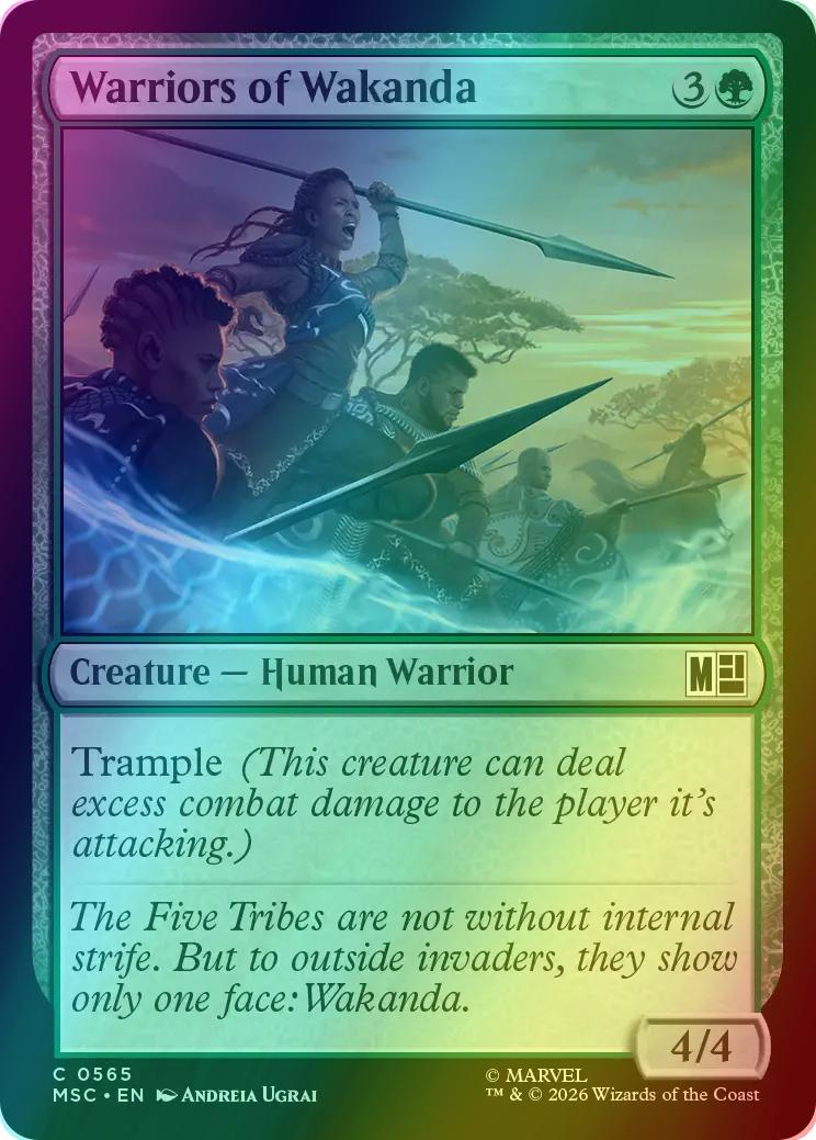Warriors of Wakanda [565] [Beginner Box] [Marvel Super Heroes: Commander] [Foil]