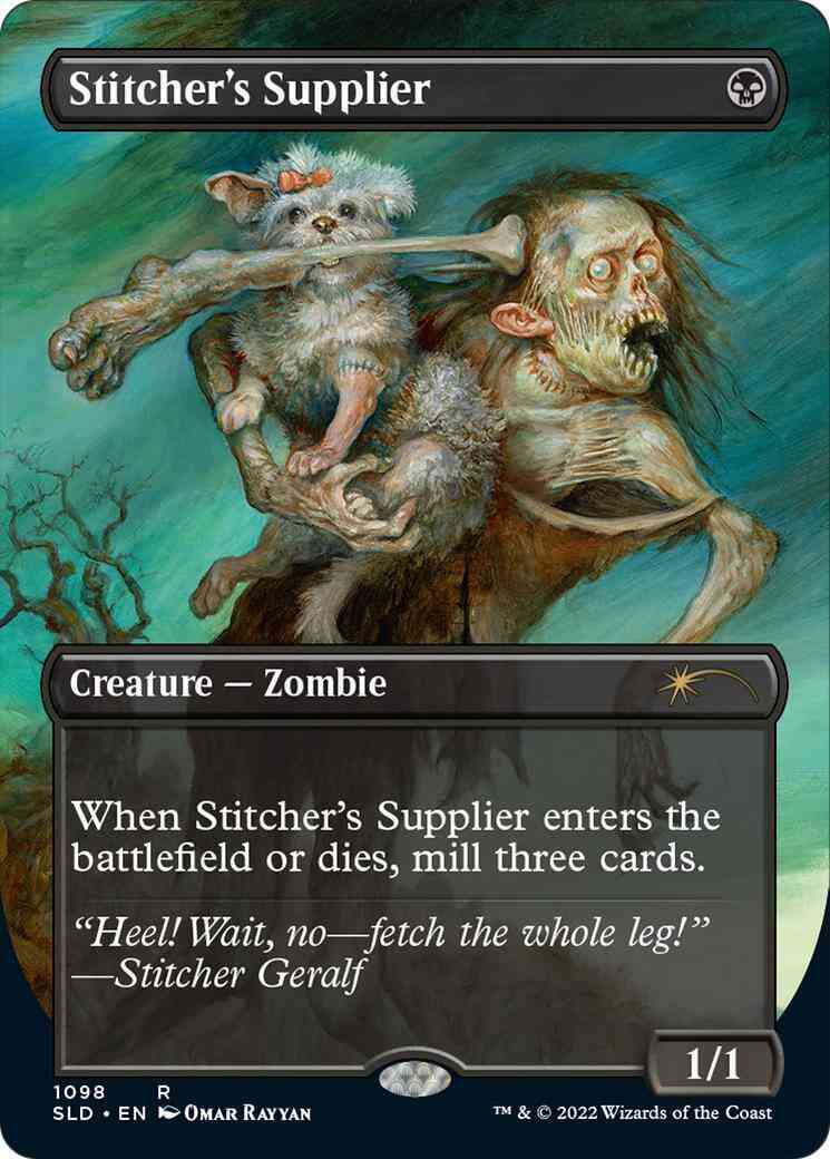Stitcher's Supplier [1098] [Borderless] [Weirdest Pets] [Secret Lair Drop] [Non-Foil]