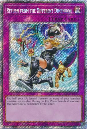 Return from the Different Dimension - RA03-EN140 - Platinum Secret Rare - 1st Edition