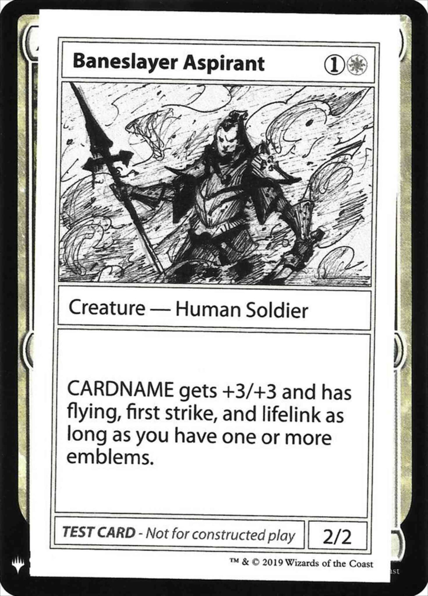 Baneslayer Aspirant - Symbol [3] [Mystery Booster Playtest Cards 2019] [Non-Foil]