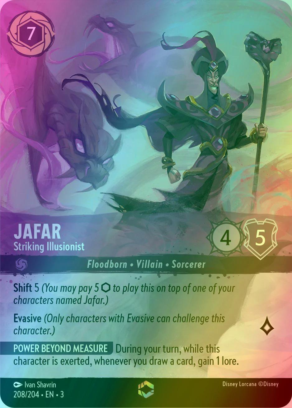 Jafar - Striking Illusionist (Enchanted) - 208/204 [Into the Inklands] [Holofoil]