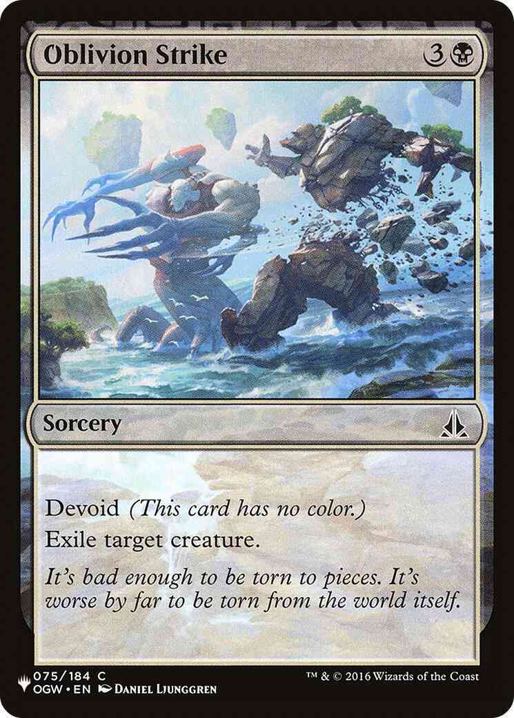 Oblivion Strike [OGW-75] [The List] [Non-Foil]