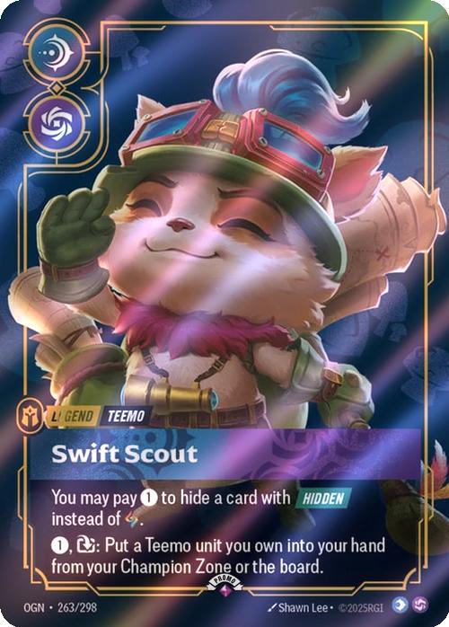 Swift Scout (Teemo) - 263/298 [Riftbound Organized Play Promotional Cards] [Foil]