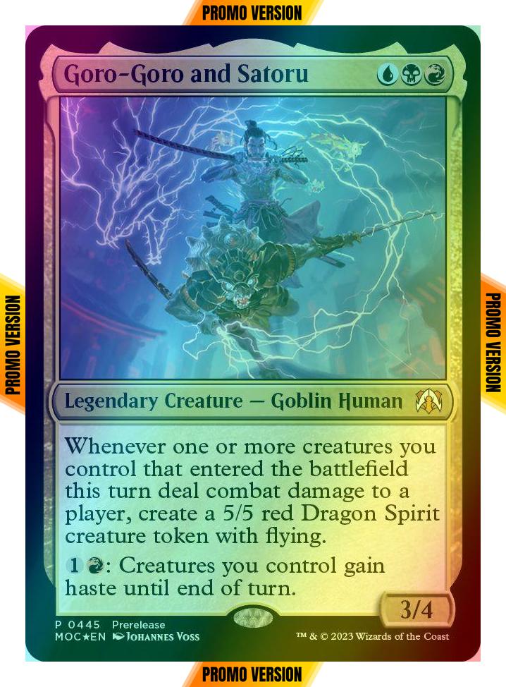 Goro-Goro and Satoru [445] [Prerelease] [March of the Machine: Commander] [Foil]