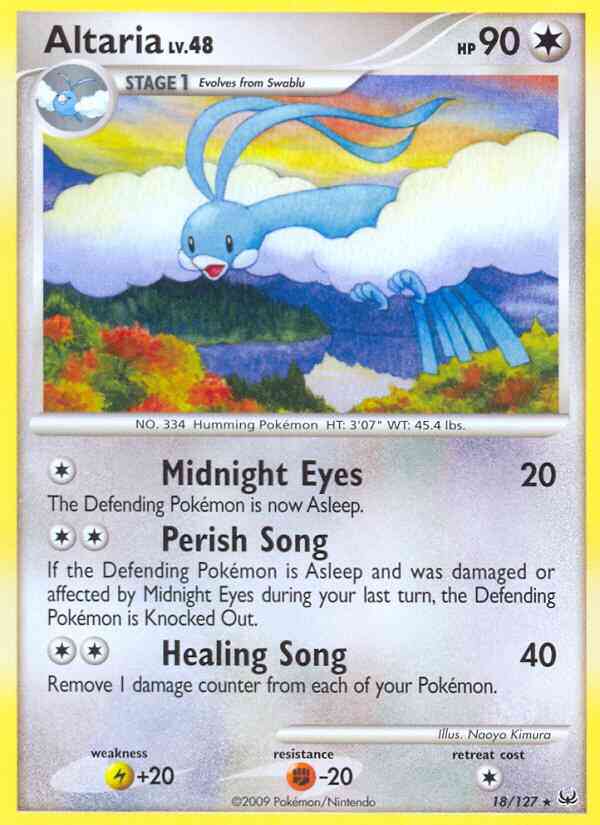 Altaria - 18/127 - Rare [pl1-18] [Reverse Holo]
