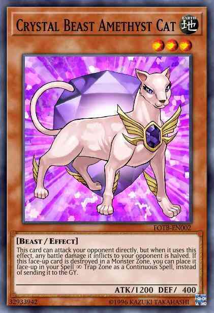 Crystal Beast Amethyst Cat - LDS1-EN093 - Common - 1st Edition