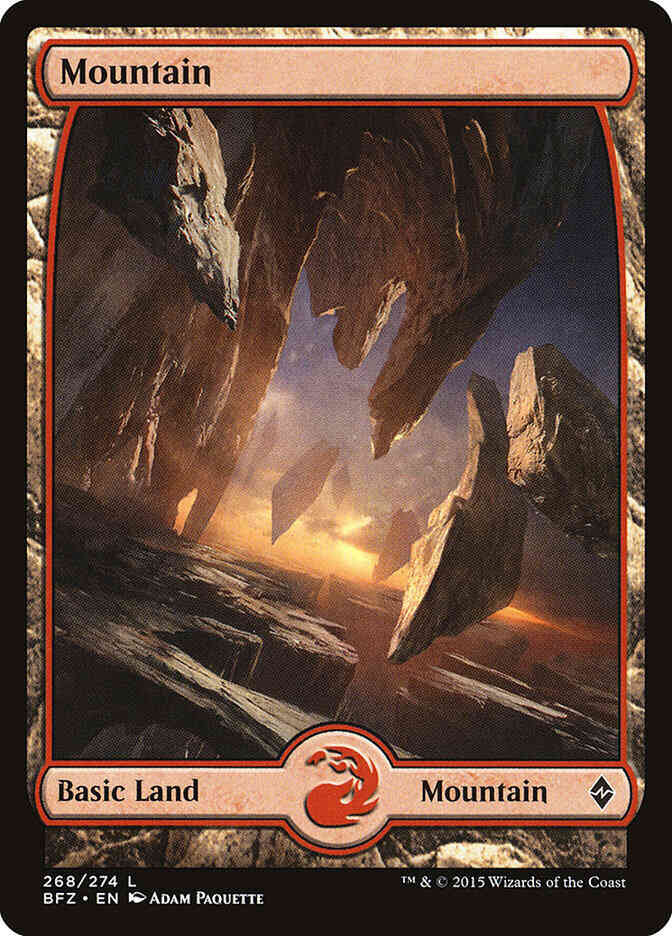 Mountain [268] [Full Art] [Battle for Zendikar] [Non-Foil]