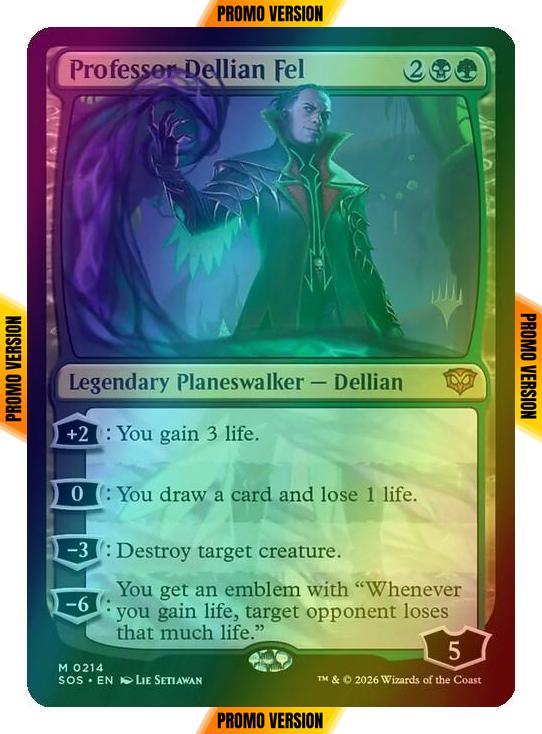 Professor Dellian Fel [214p] [Promo Pack] [Secrets of Strixhaven Promos] [Foil]