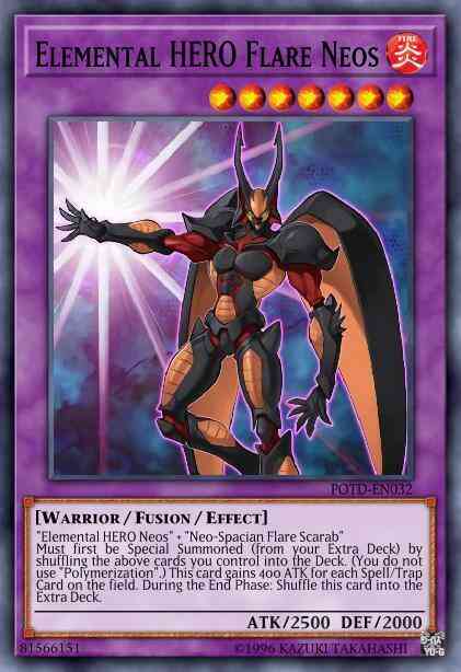 Elemental HERO Flare Neos - POTD-EN032 - Ultra Rare - Unlimited