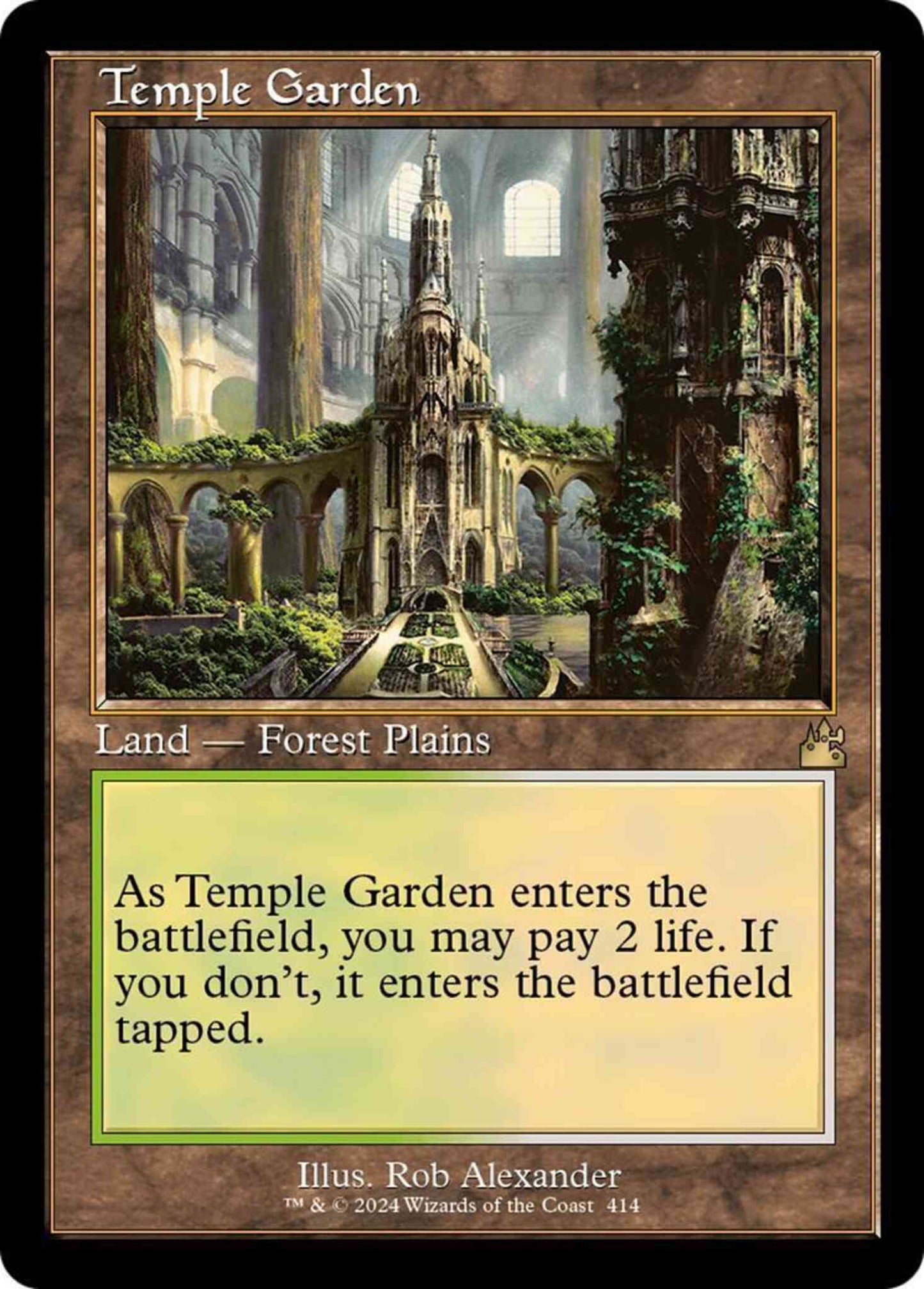 Temple Garden [414] [Retro Frame] [Ravnica Remastered] [Non-Foil]